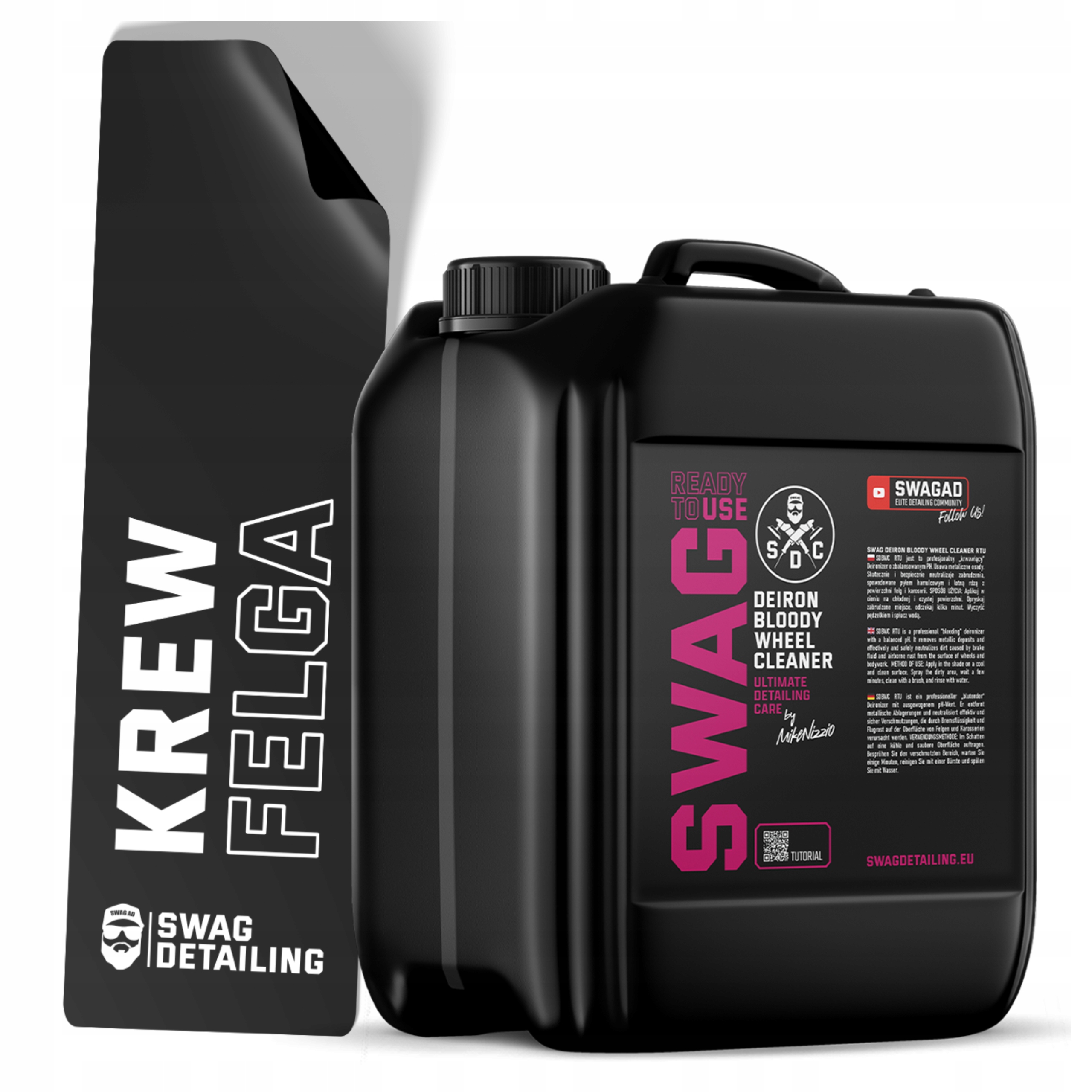 Tekutý prostriedok na umývanie diskov Swag Deiron Bloody Wheel Cleaner Rtu Čistenie diskov 5L