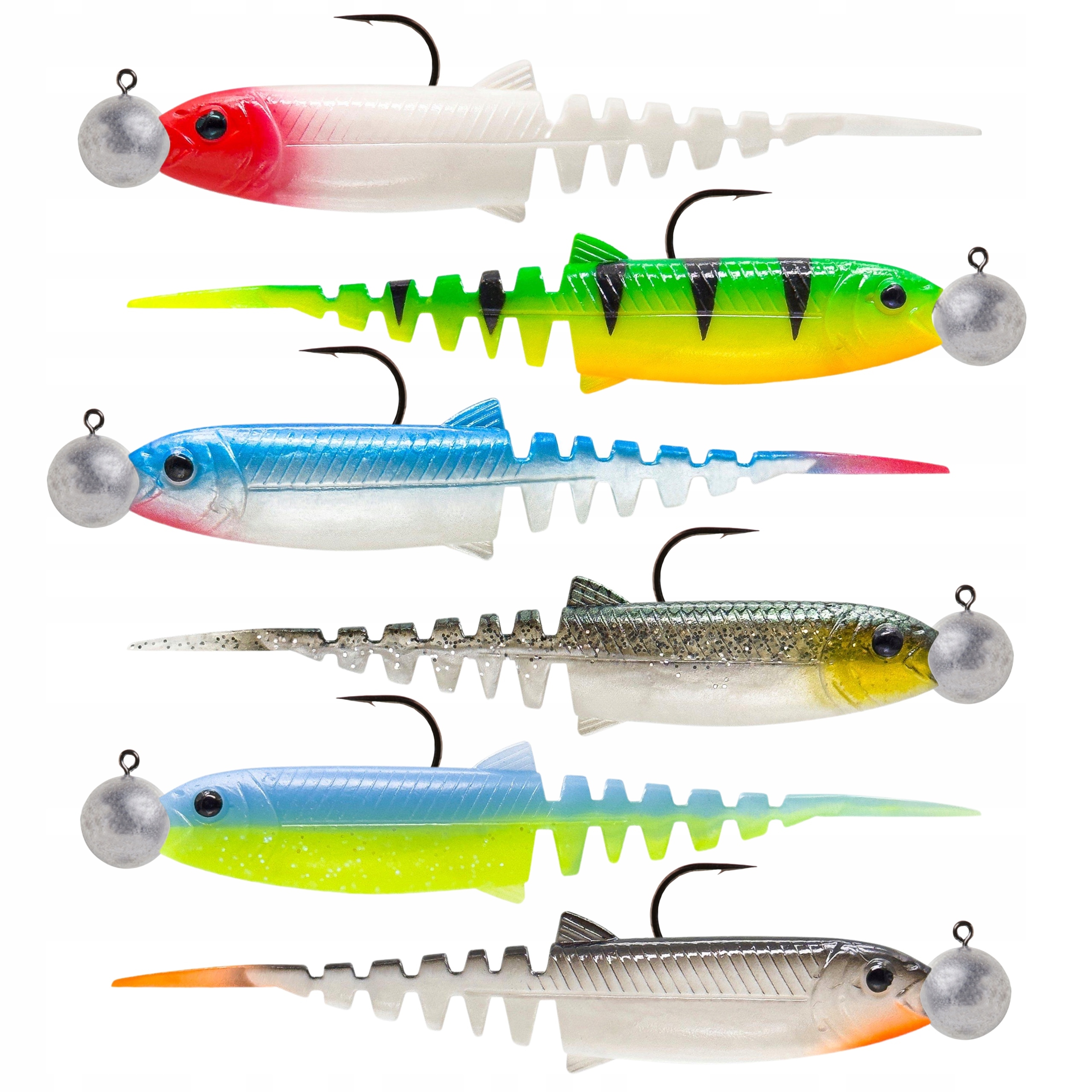 Zestaw Savage Gear Cannibal Minnow Główki Jigowe 6 x 8cm