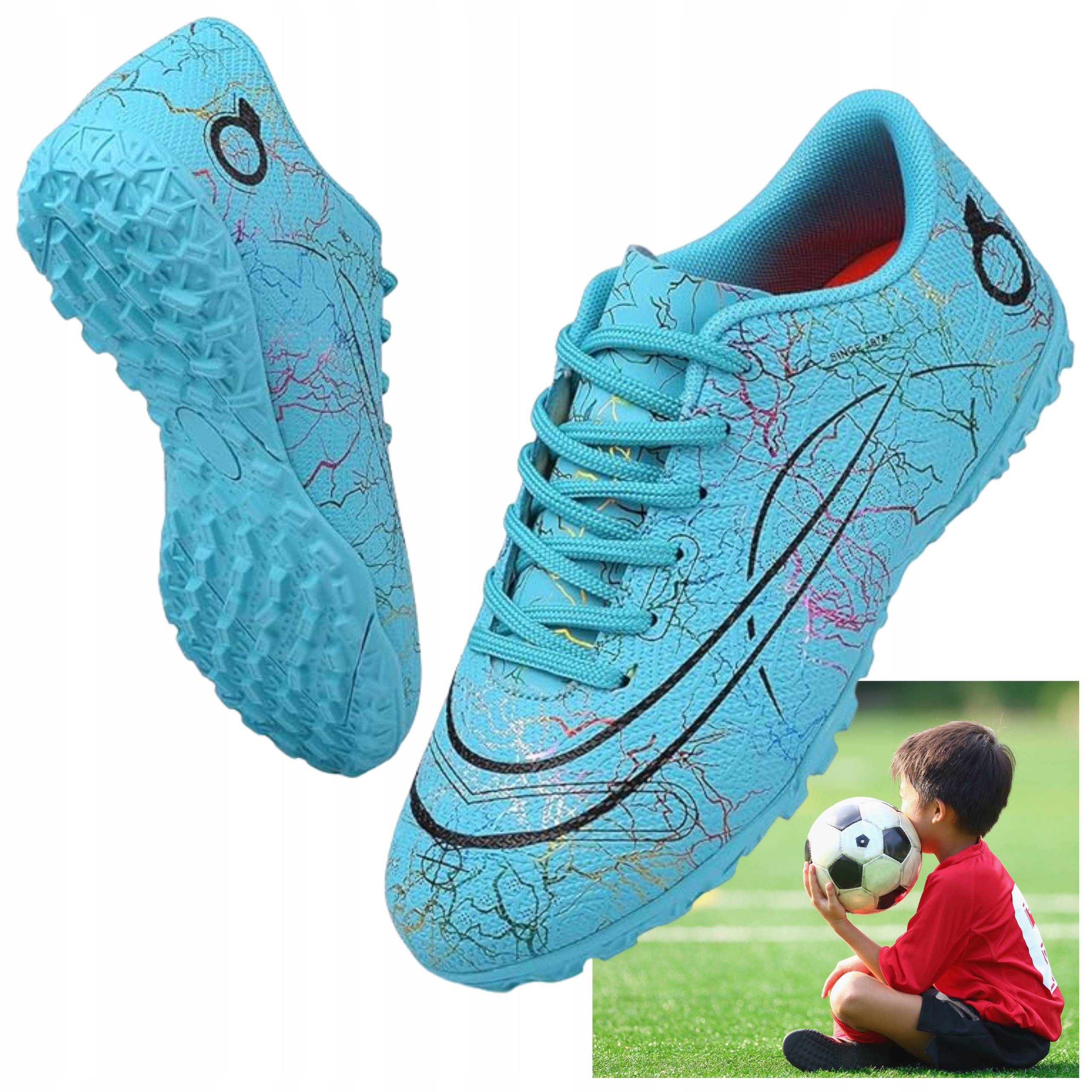 Halovky Dětské sportovní fotbalové boty tréninkové turfy na fotbal