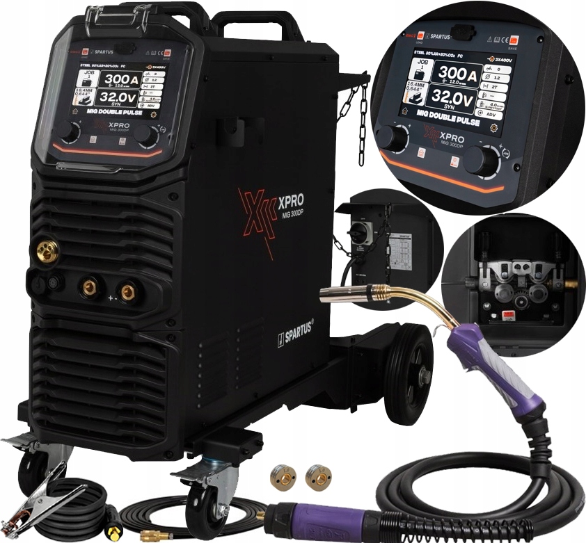 Spawarka Inwertorowa Migomat Spartus Xpro Mig 300 Dual Pulse 400V 300A Spot