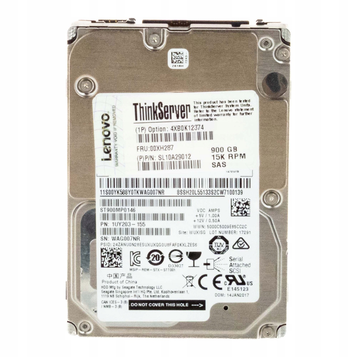 Lenovo 00XH287 SL10A29012 900GB 15K 256MB SAS-3 2.5'' ST900MP0146