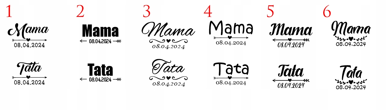 OSZUKANE KIELISZKI do wódki z GRAWEREM 15ml stopce MAMA TATA dla rodziców Rodzaj szkło