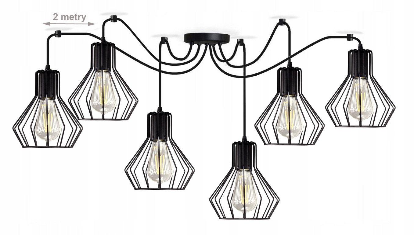 Závesná stropná lampa čierny luster Bell lampy lustre do obývačky stôl