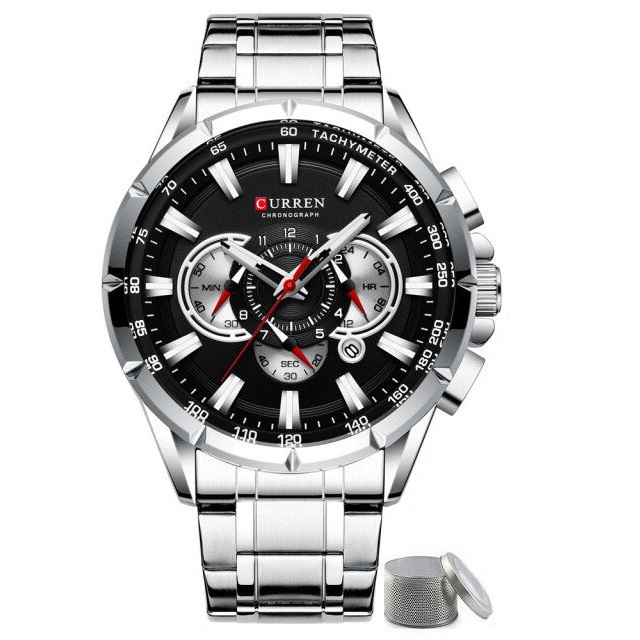 

Zegarek Męski Curren stalowy chronograf Grawer