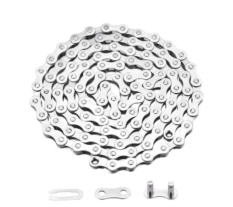 Łańcuch rowerowy jednobiegowy,1/2X1/8 cala 114ogniw, z łącznikiem łańcucha