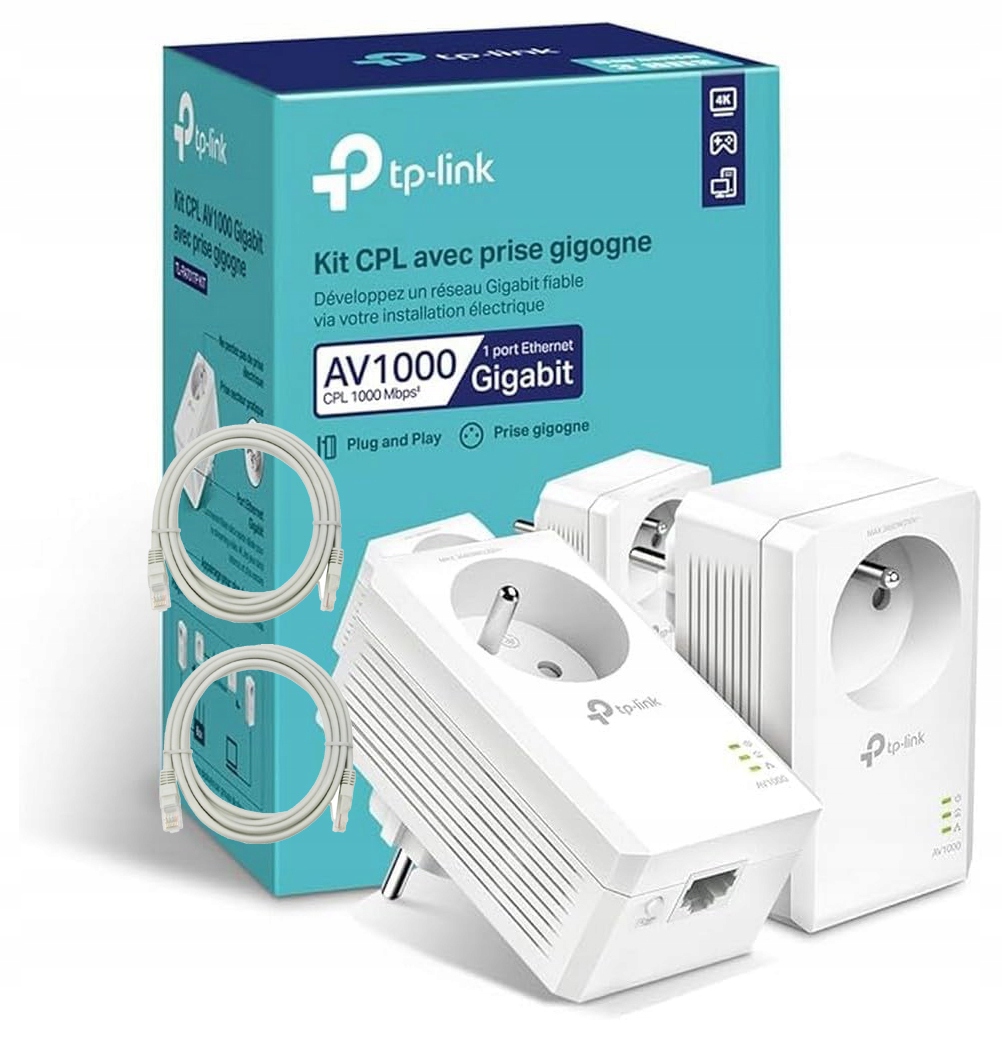Síťový Vysílač Tp-link TL-PA7017P Kit AV1000 1000MB/S Powerline 1GB/S