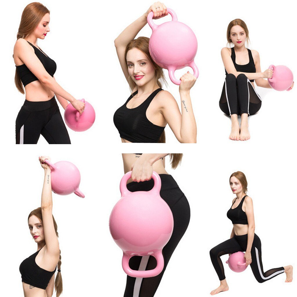Kettlebell na wodę, 2 uchwyty, regulowany 1-5 kg Kolor dominujący odcienie niebieskiego