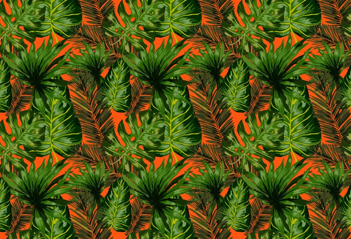 

Tapeta Flizelinowa Tropikalne liście - 104x70