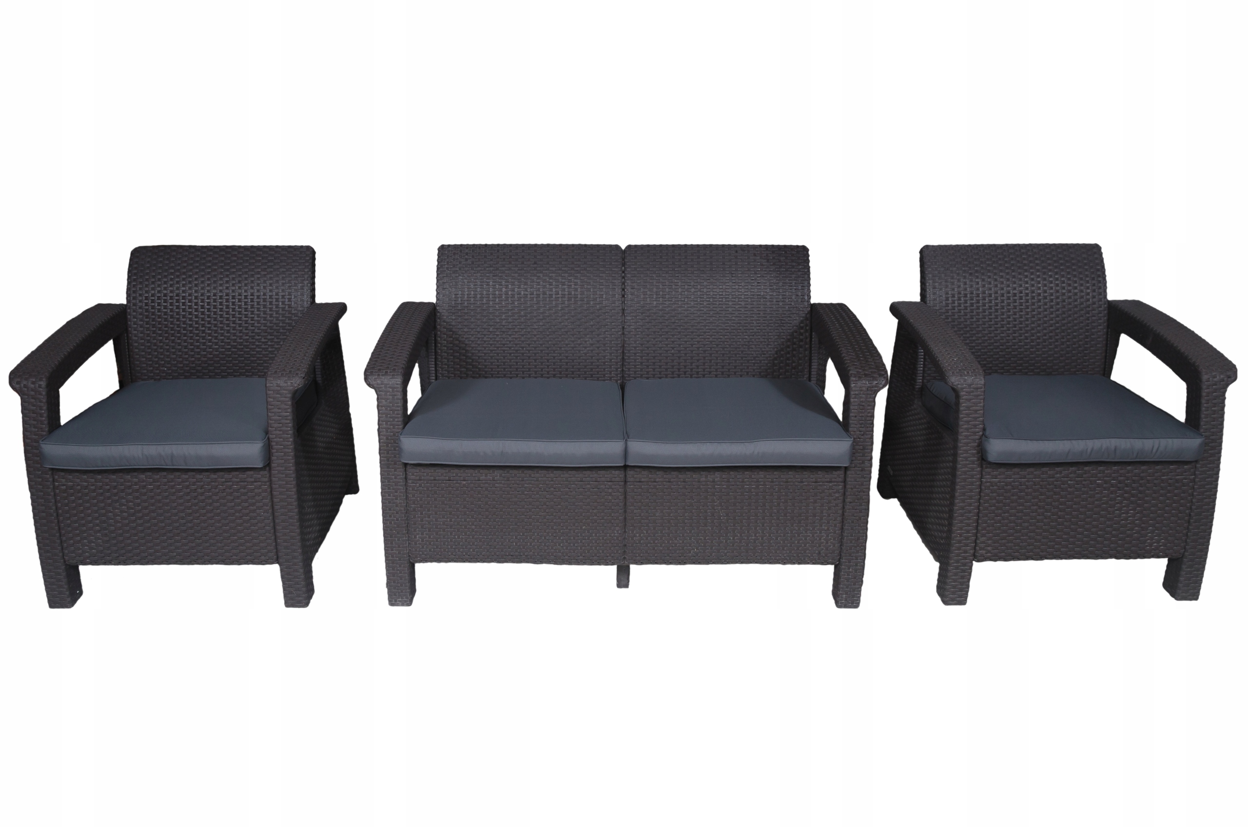 poduszki na Technorattan komplet 4 szt. Antracyt