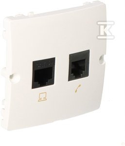GN.KOMP/TELEF.RJ45+RJ11 Bílé BMF5T.0