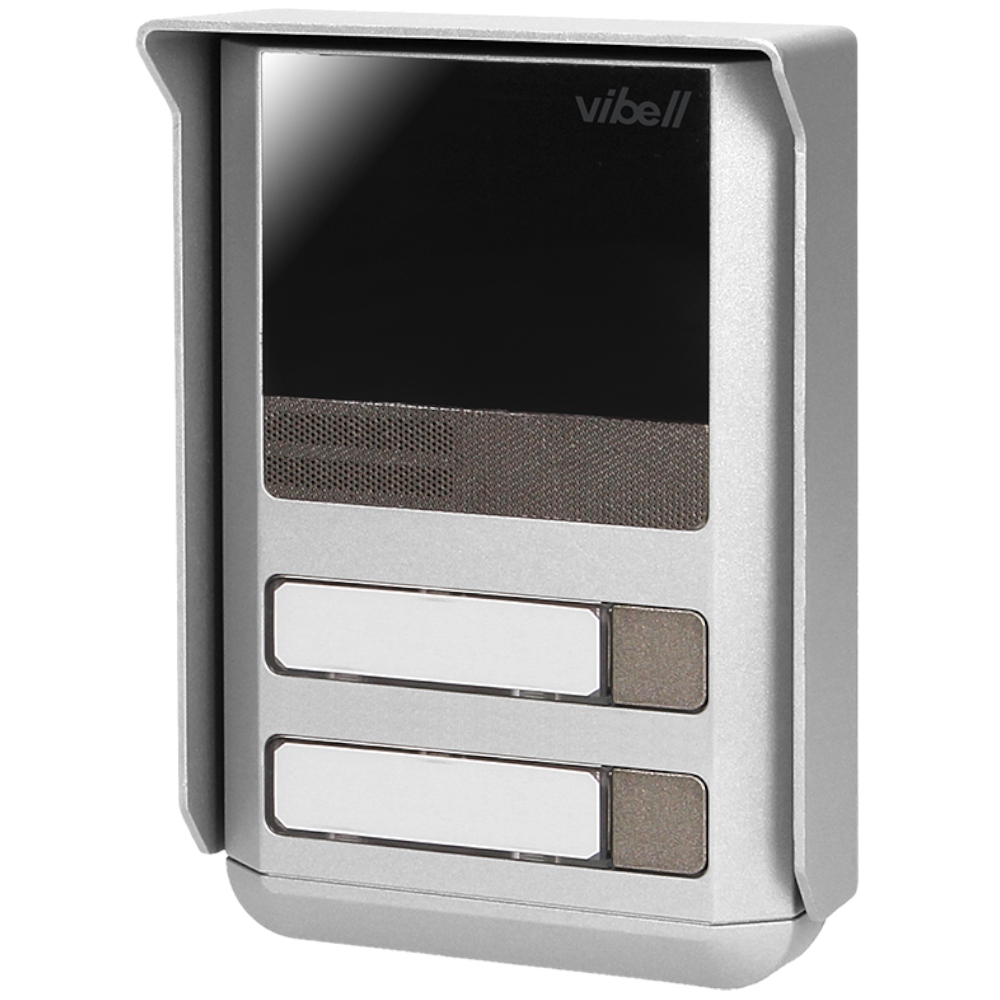 DOMOFON DWURODZINNY 2-ŻYŁOWY FURTKA BRAMA 2 SŁUCHAWKI DASZEK ALUMINIUM ORNO Łączność Przewodowy