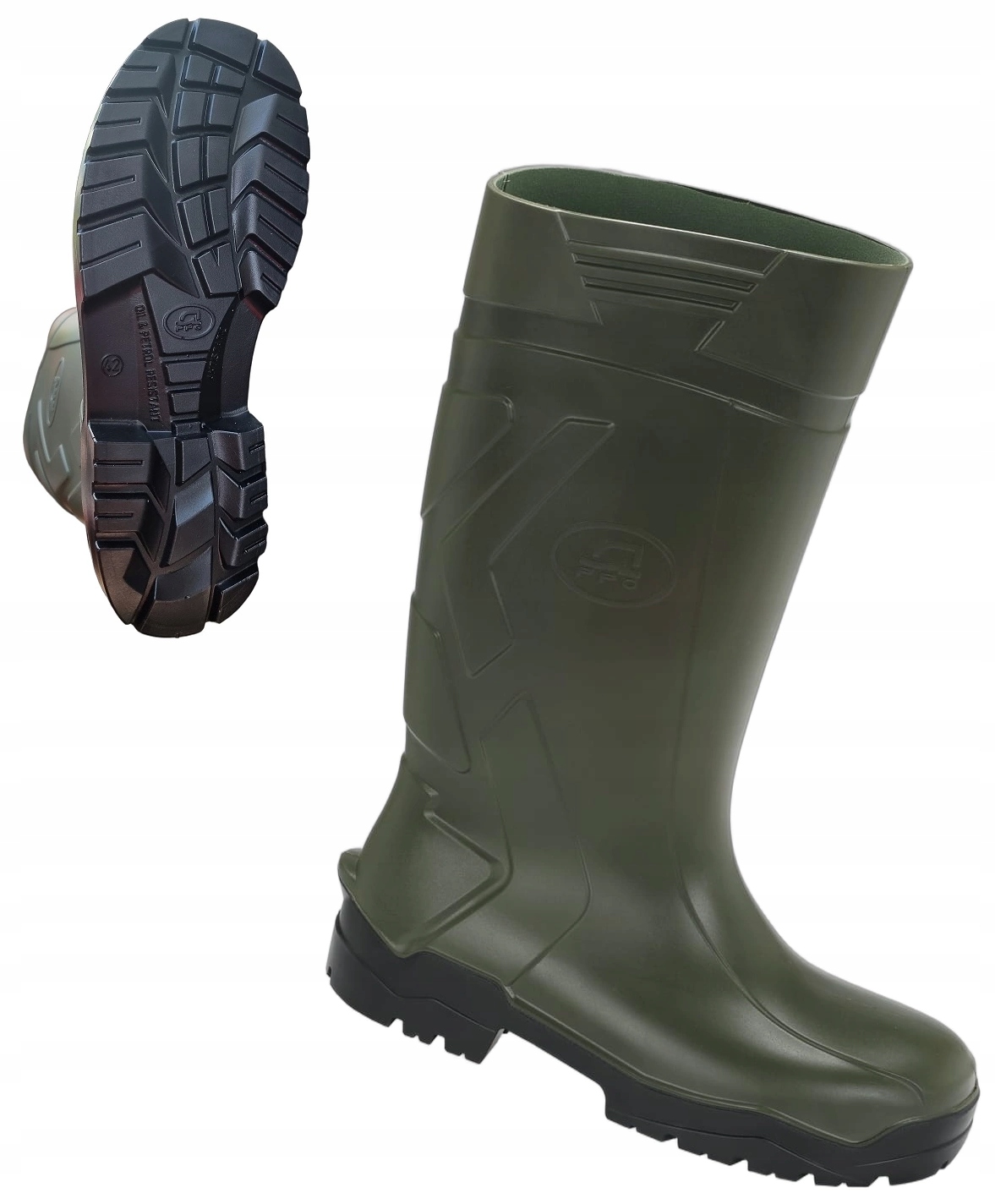 Buty gumowce Ppo Strzelce 1002 z poliuretanu kalosze bez podnoska 42