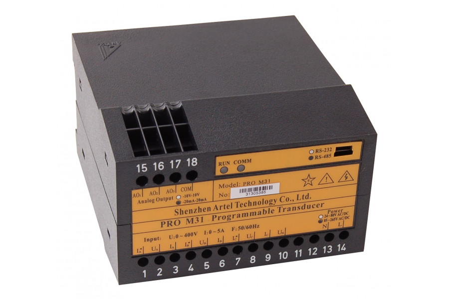 ARTEL M31 программируемый преобразователь U / I / P / Q / Hz / PF