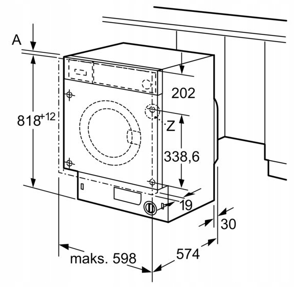 Pralka do zabudowy Bosch WIW28542EU Model WIW 28542EU