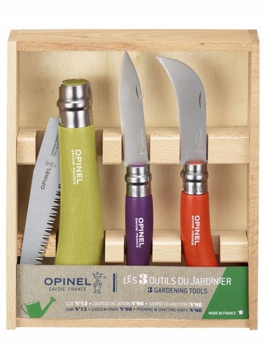 Opinel Sada zahradního nářadí 3ks turistická ocel dřevo ostatní