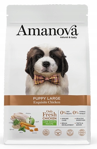 Levně Amanova Dog Puppy Large Exquisite Chicken – kuře 12 kg