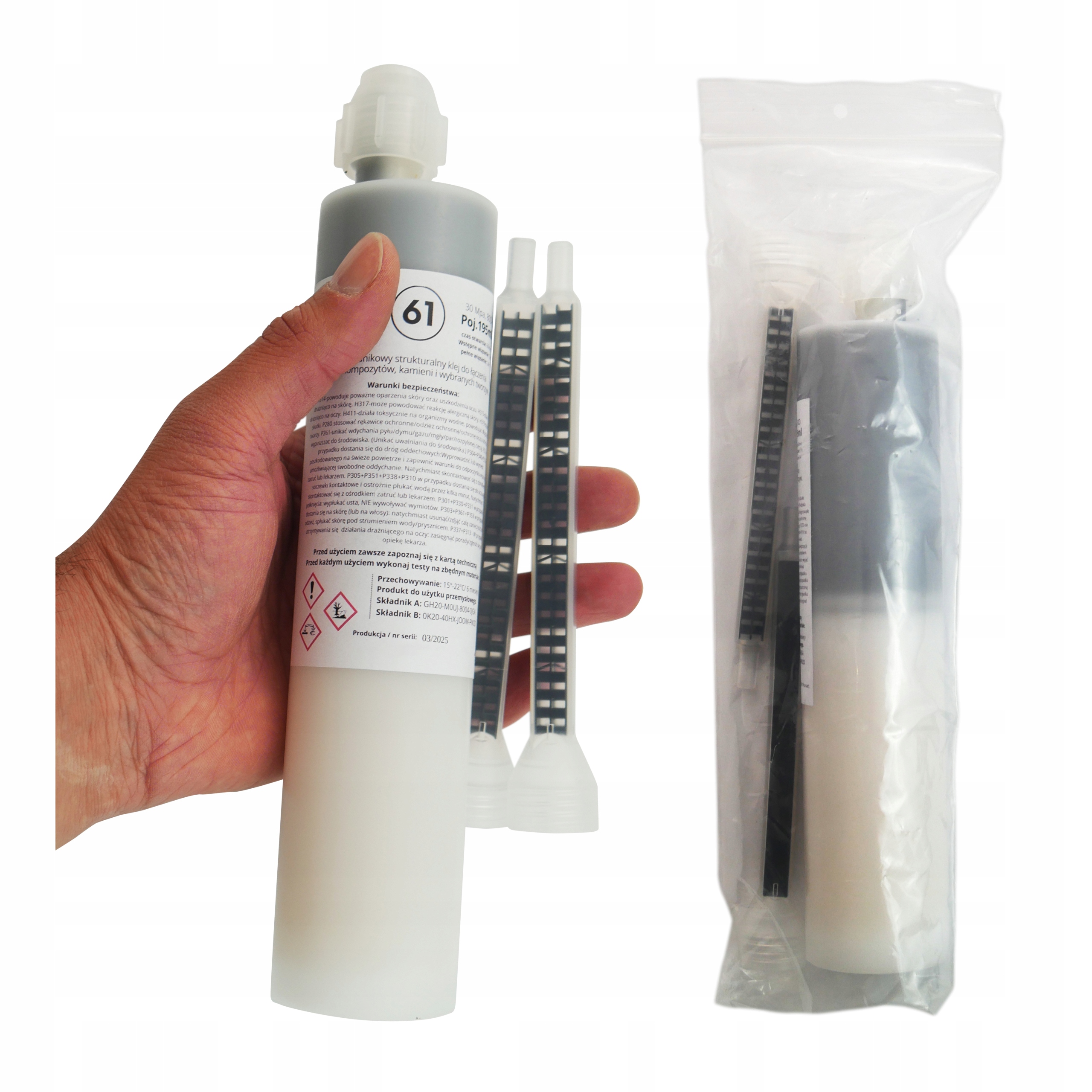 Lepidlo na karoserie automobilů epoxidové 195 ml Mixéry Svařování za studena