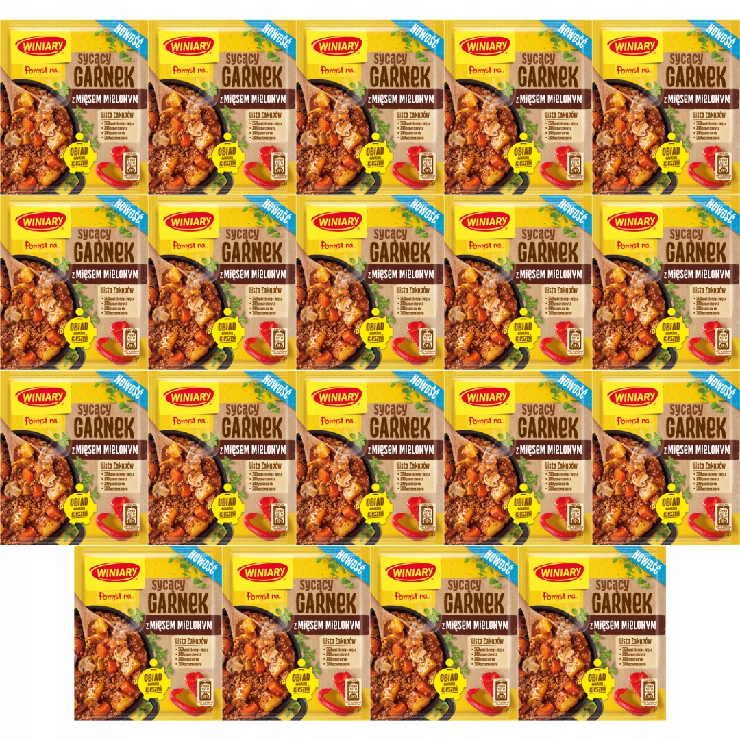 Winiary Pomysł na... Sycący garnek z mięsem mielonym 39 g x19