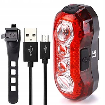 

Lampka Na Rower Tył Red 4LED 5F Usb Moc