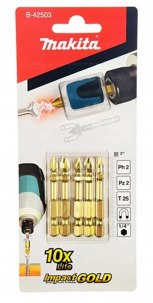 

Makita Zestaw bitów magnetycznych B-42503