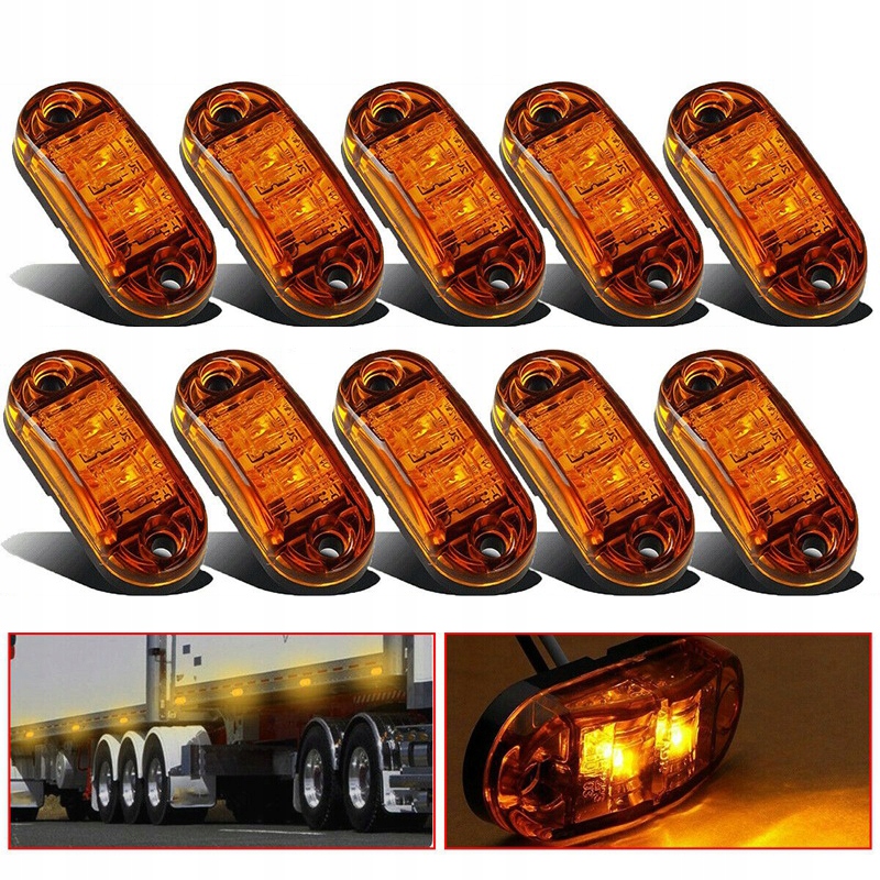 

10X Lampa Obrysowa Obrysówka Diodowa Led Obrysówki