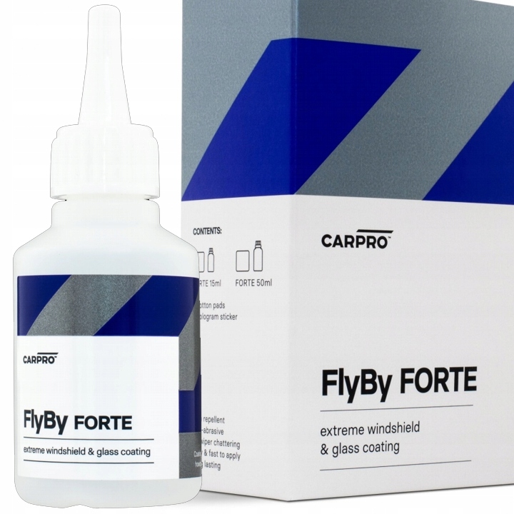 CarPro FlyBy FORTE Extreme powłoka do szyb niewidzialna wycieraczka 50ml