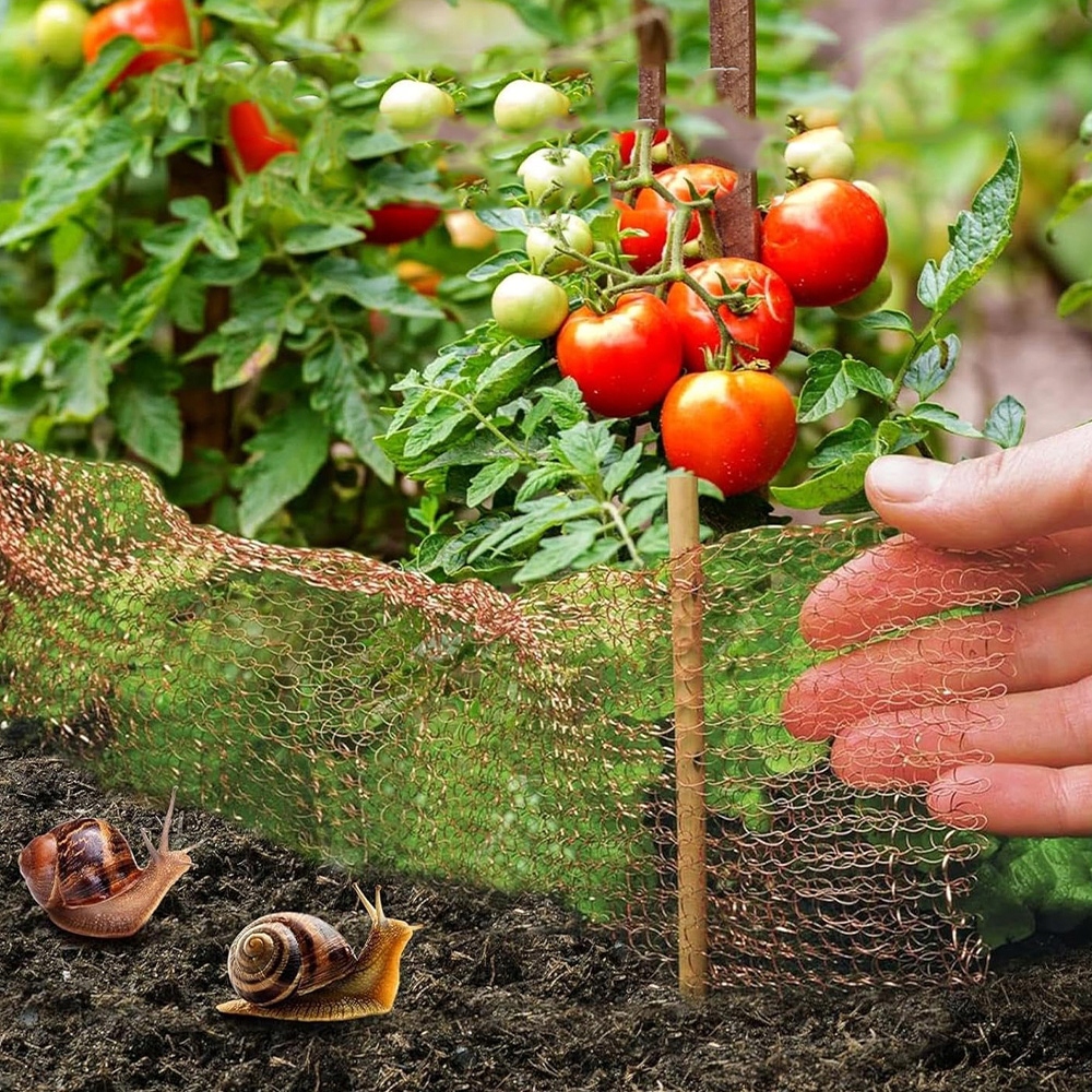 12M SIATKA TAŚMA MIEDZIANA PRZECIW ŚLIMAKOM DO OCHRONY ROŚLIN OGRODOWYCH Marka bez marki