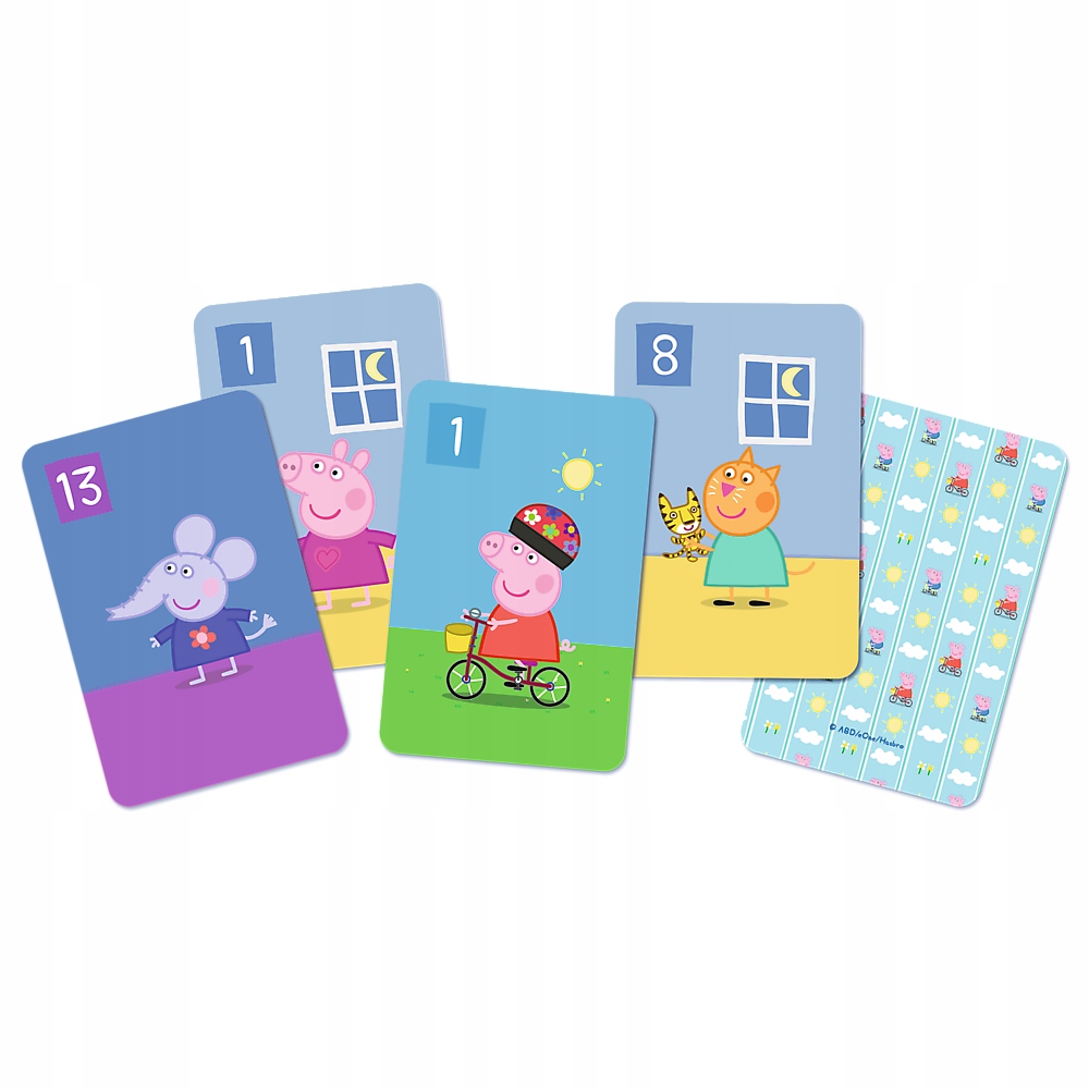 KARTY DO GRY GRA KARCIANA PIOTRUŚ ŚWINKA PEPPA PIG 4L+ TREFL Nazwa Karty Piotruś Peppa Pig