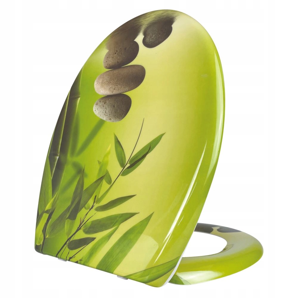Wc sedátko Stinnea Bambo Stones vícebarevné, zelený duroplast