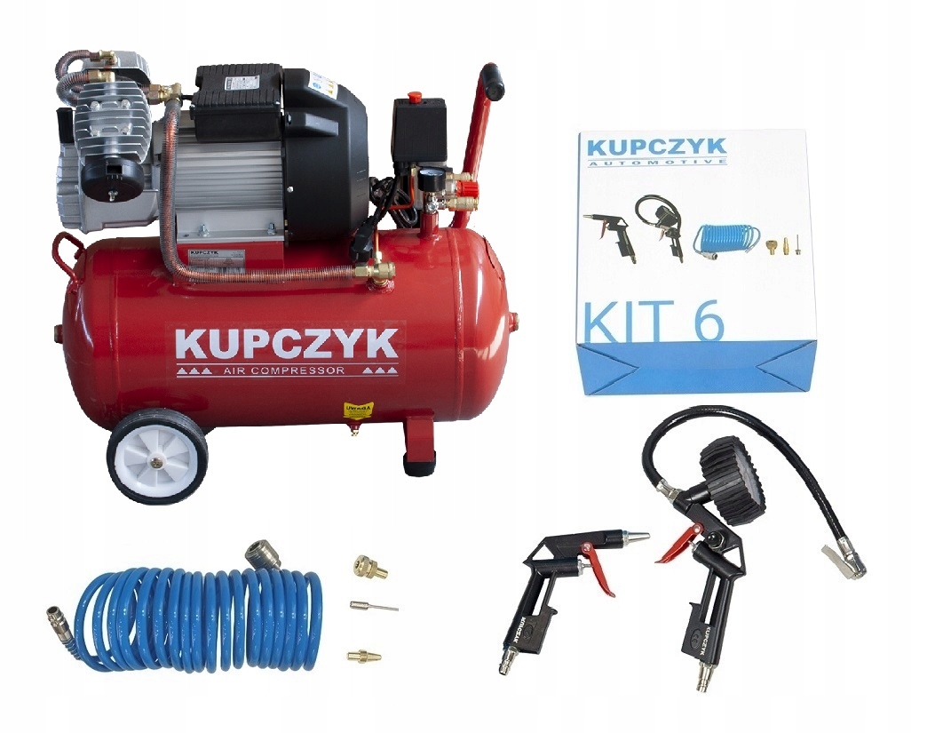 

Kompresor Sprężarka Kupczyk Zvat 50 Zestaw KIT-6