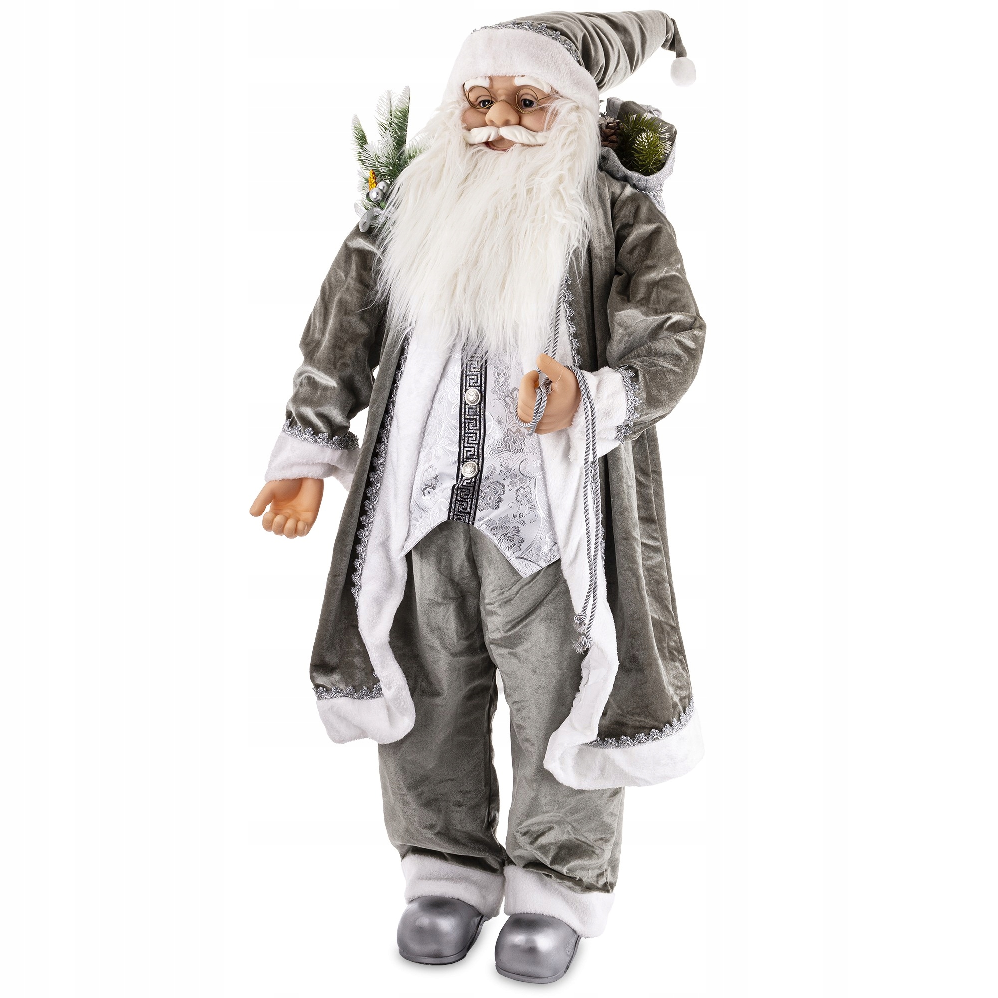 Vysoká veľká figúrka svätého Mikuláša Dekorácia Darček na Sviatky pod stromček