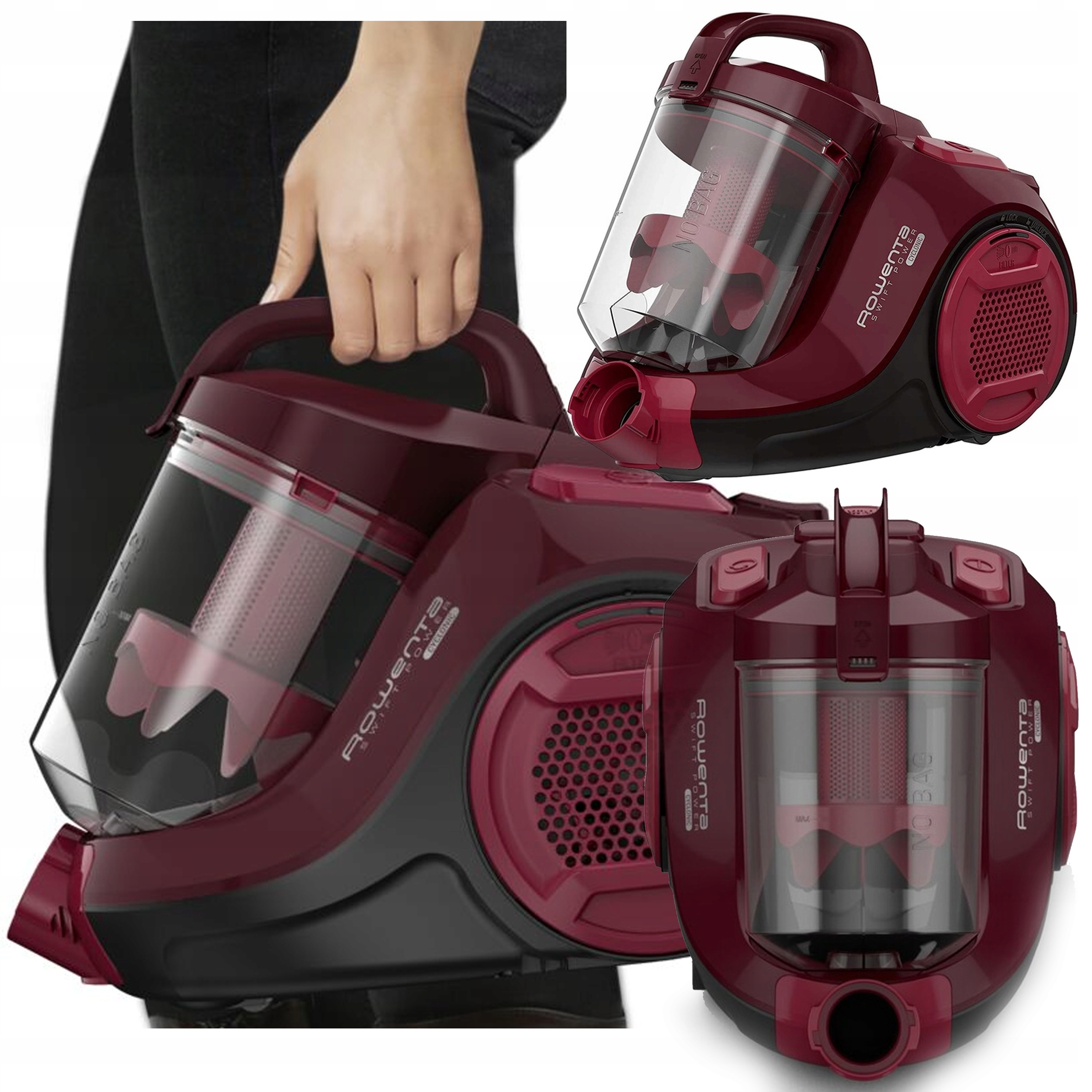 Odkurzacz Rowenta Swift Power Cyclonic RO2933EA bezworkowy