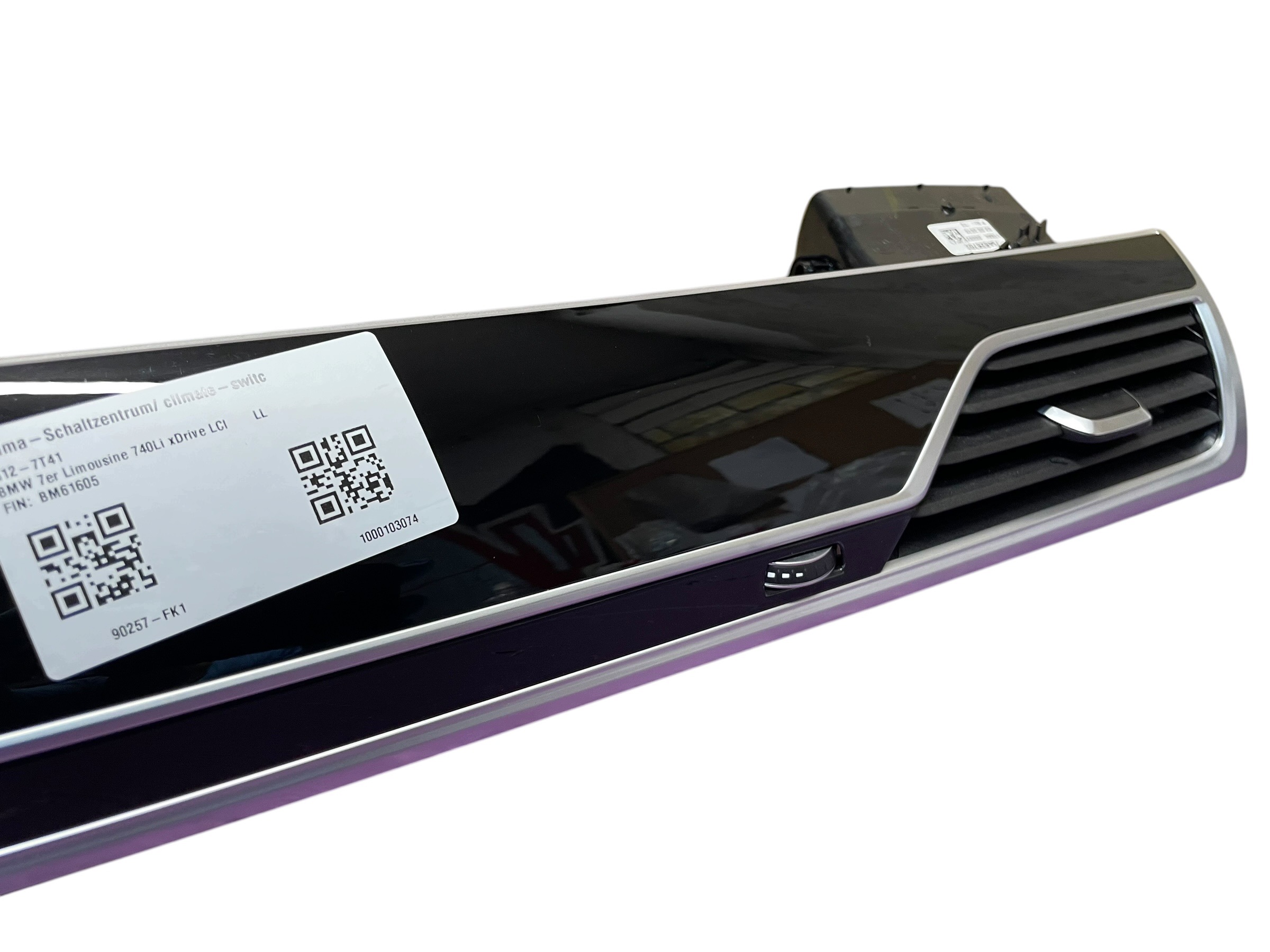 DEKOR Console Unite commande clima PIANO BMW 7 G11 G12 LCI LIFT