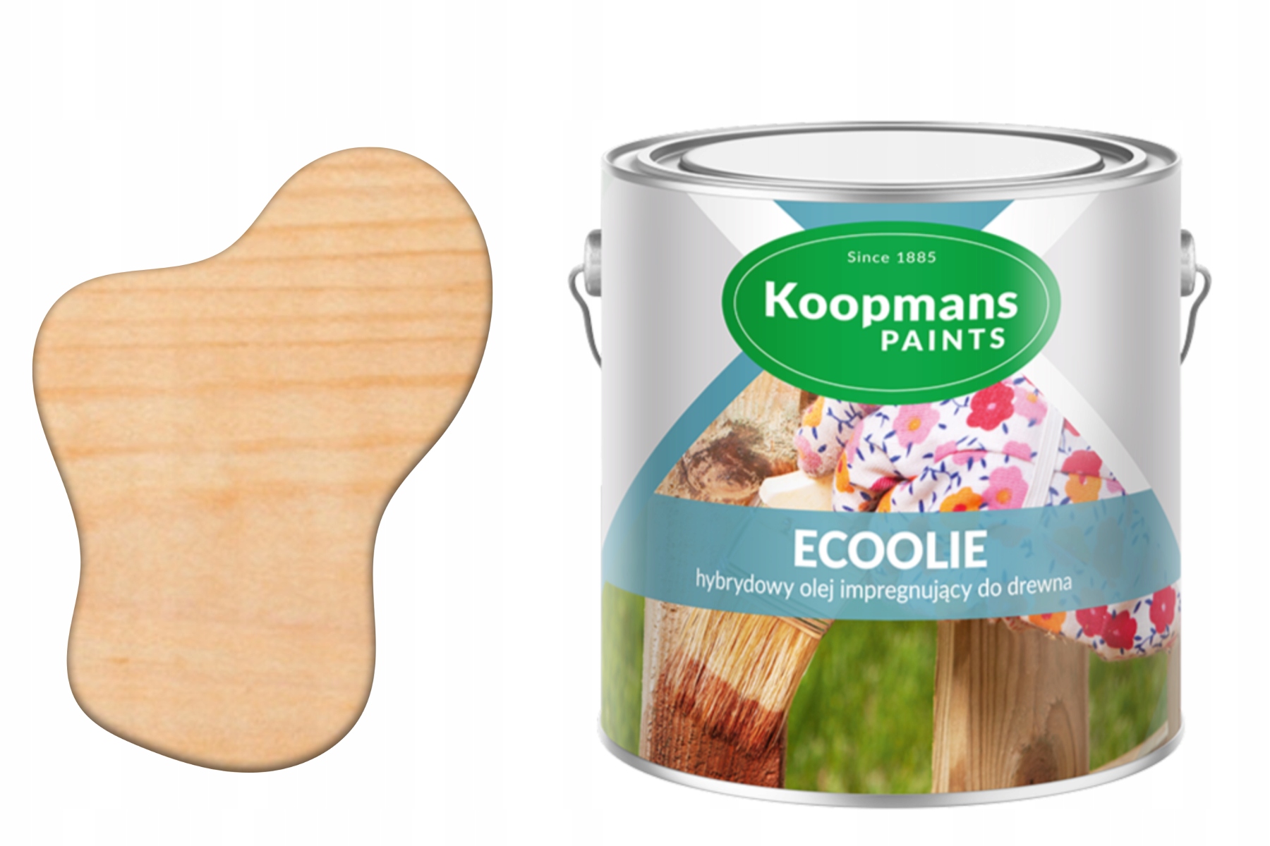 Olej na drevo Ecoolie Bezfarebný Uv 2,5L Koopmans