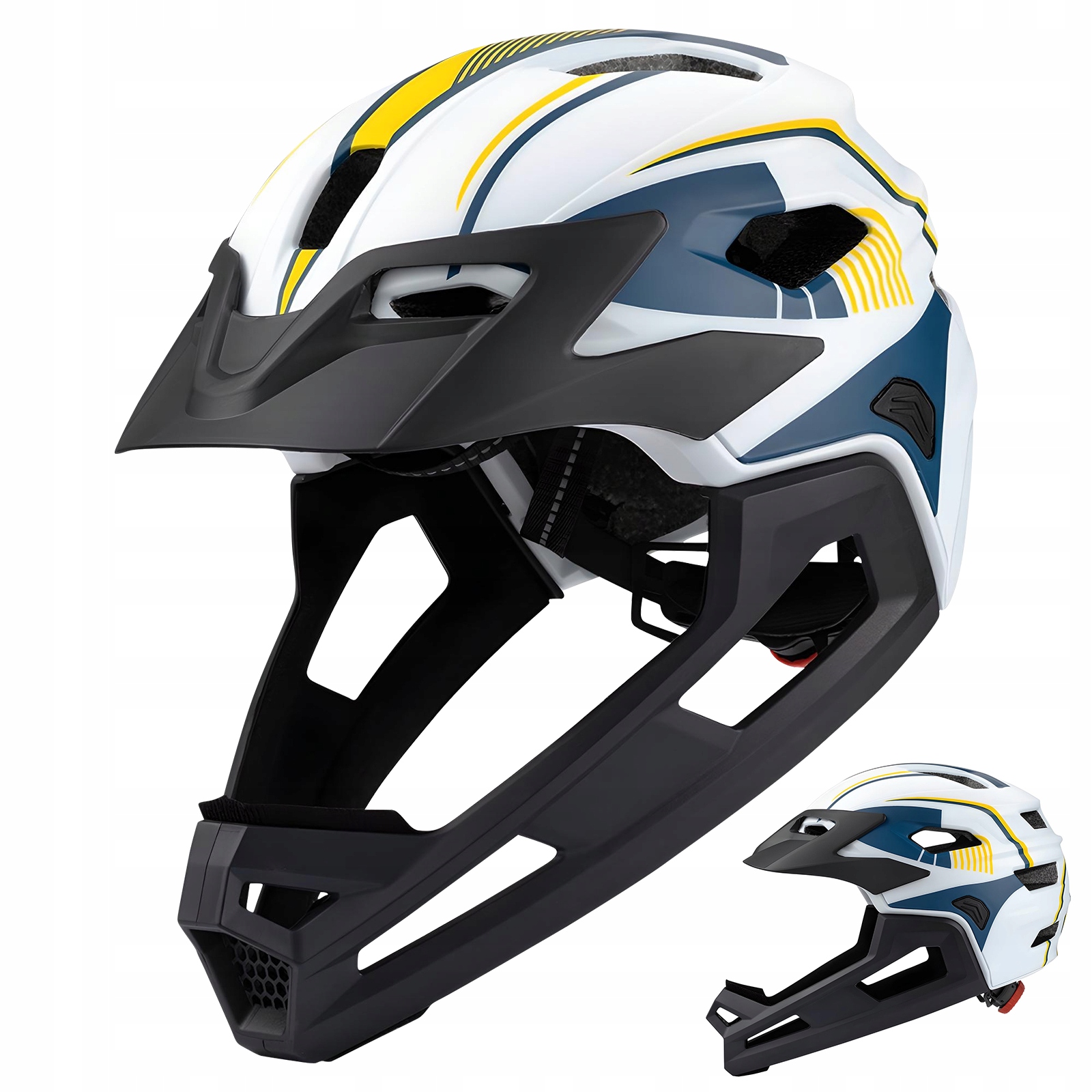 Kask rowerowy dla dzieci pełnotwarzowy/półotwarty kabriolet lekki
