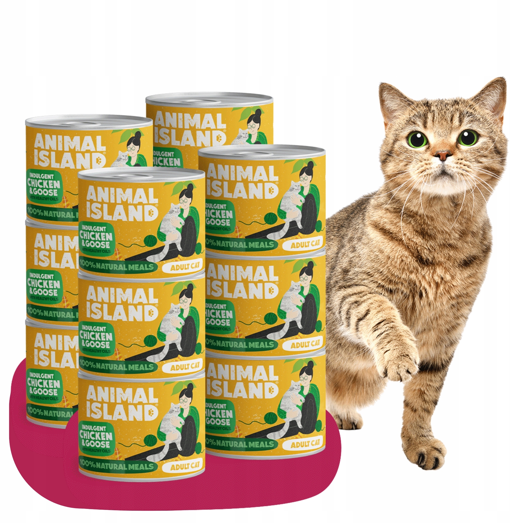 Karma Mokra Kot 12x200g Kurczak Gęś Animal Island