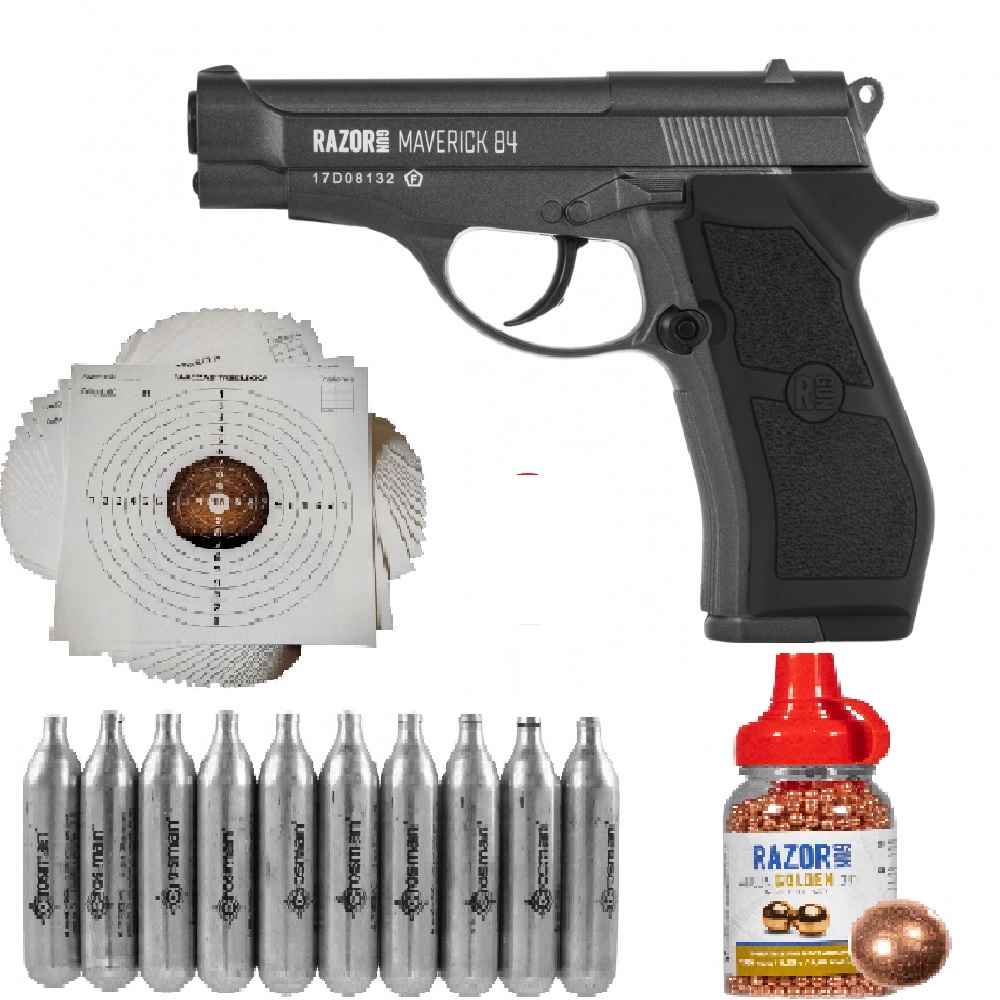 Wiatrówka Pistolet Maverick 84 CO2 4,5mm Bb Zestaw