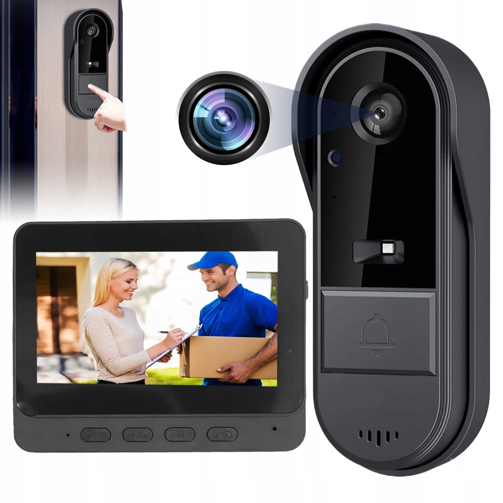 Bezdrátový Videotelefon, Zvonek 480P, Širokoúhlé Zorné Pole 170°