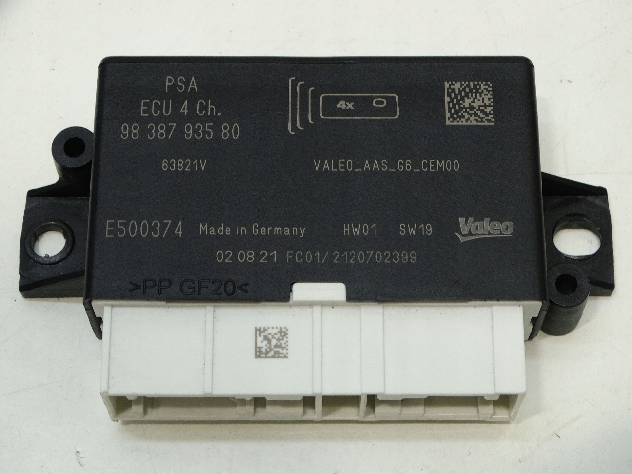 modulo Centralina parcheggio PDC CITROEN C4 III 9838793580 2020R.
