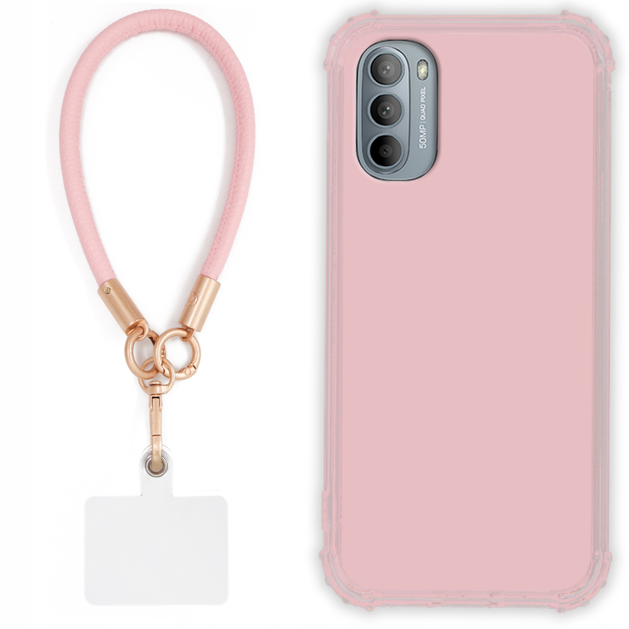 Pouzdro Pro Motorola G41 4G Pouzdro Antishock Pinky Růžové vodítko Sada Odolné