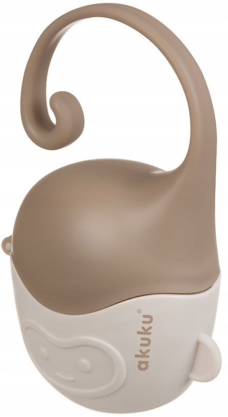 AKUKU POJEMNIK PUDEŁKO ETUI NA SMOCZEK MAŁPKA UNIWERSALNY Kolor beżowy