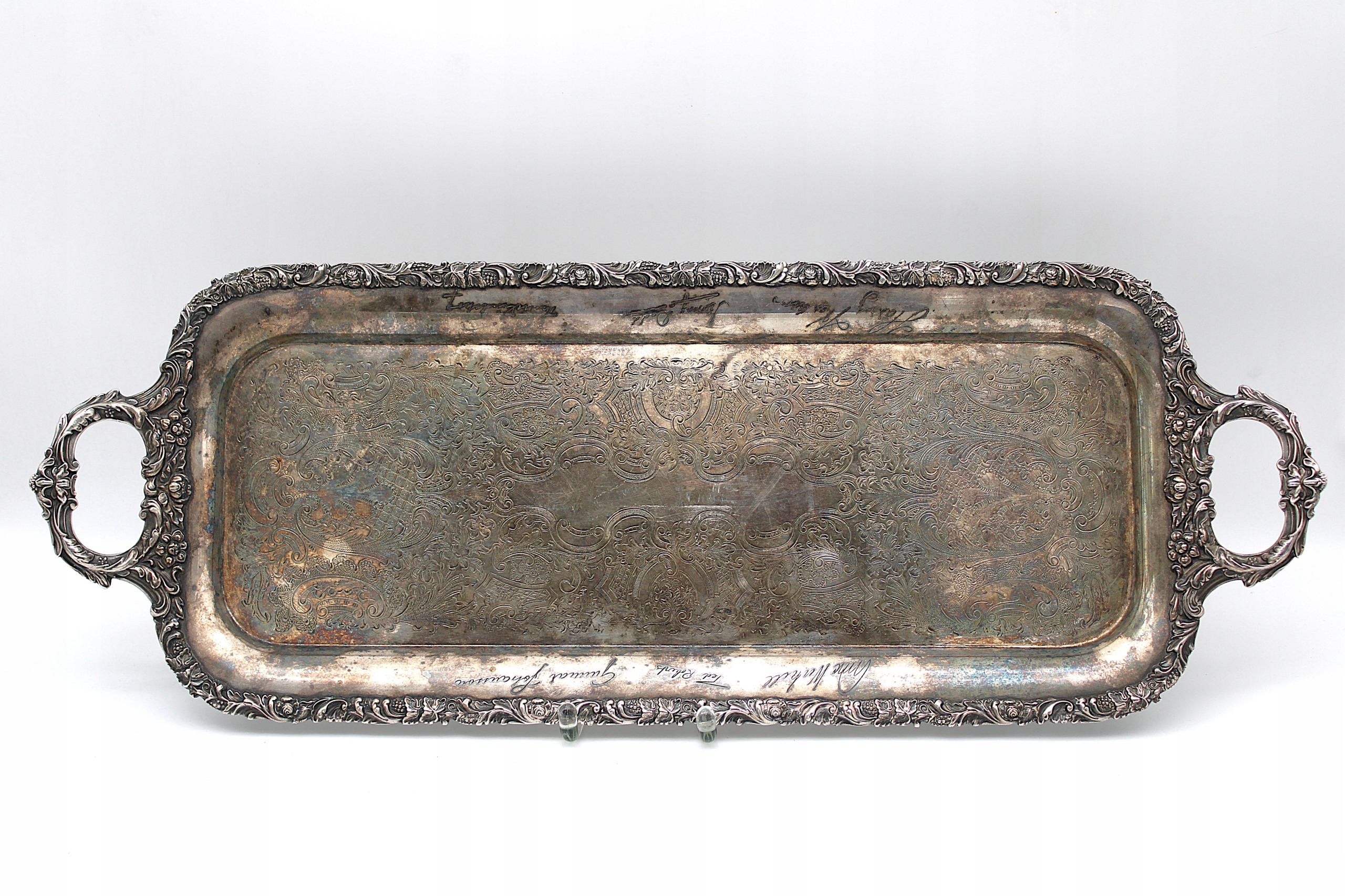 CIĘŻKA DUŻA PATERA - TACA 60 CM STARA ANGLIA