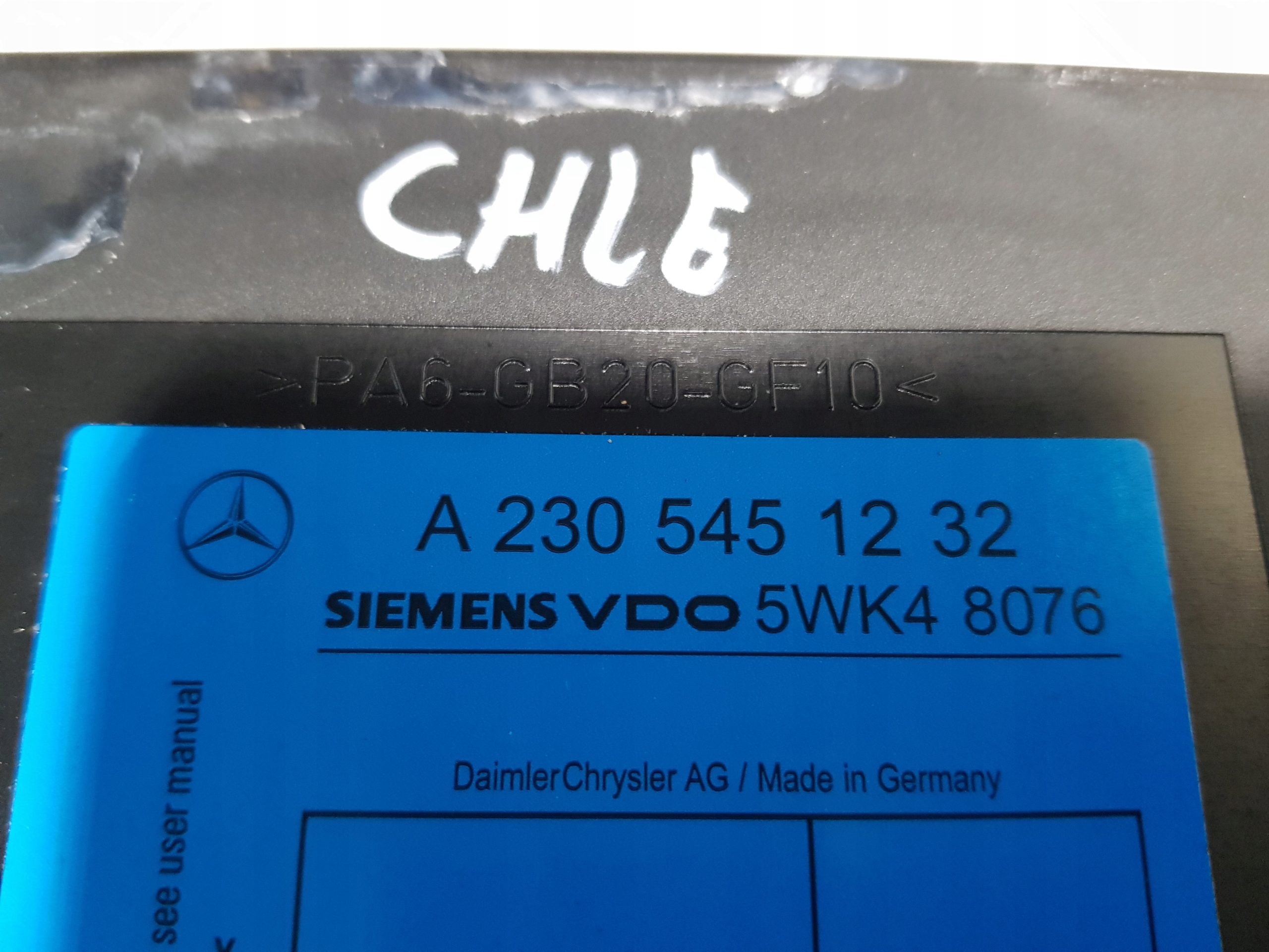 module control unit KEYLESS GO MERCEDES SL R230 W230 2305451232