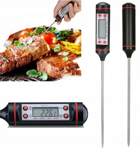 Кухонный термометр цифровой ЖК-зонд для мяса вина Марка другое