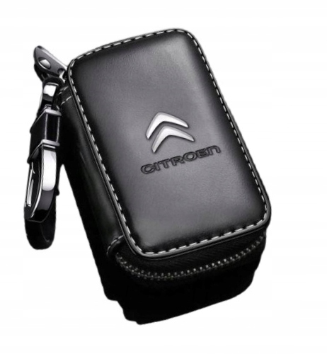 Citroen Etui Pokrowiec Skórzany Na Kluczyk Czarny W1