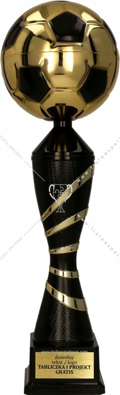 

piłkarski czarno-złoty puchar 54 cm +grawer