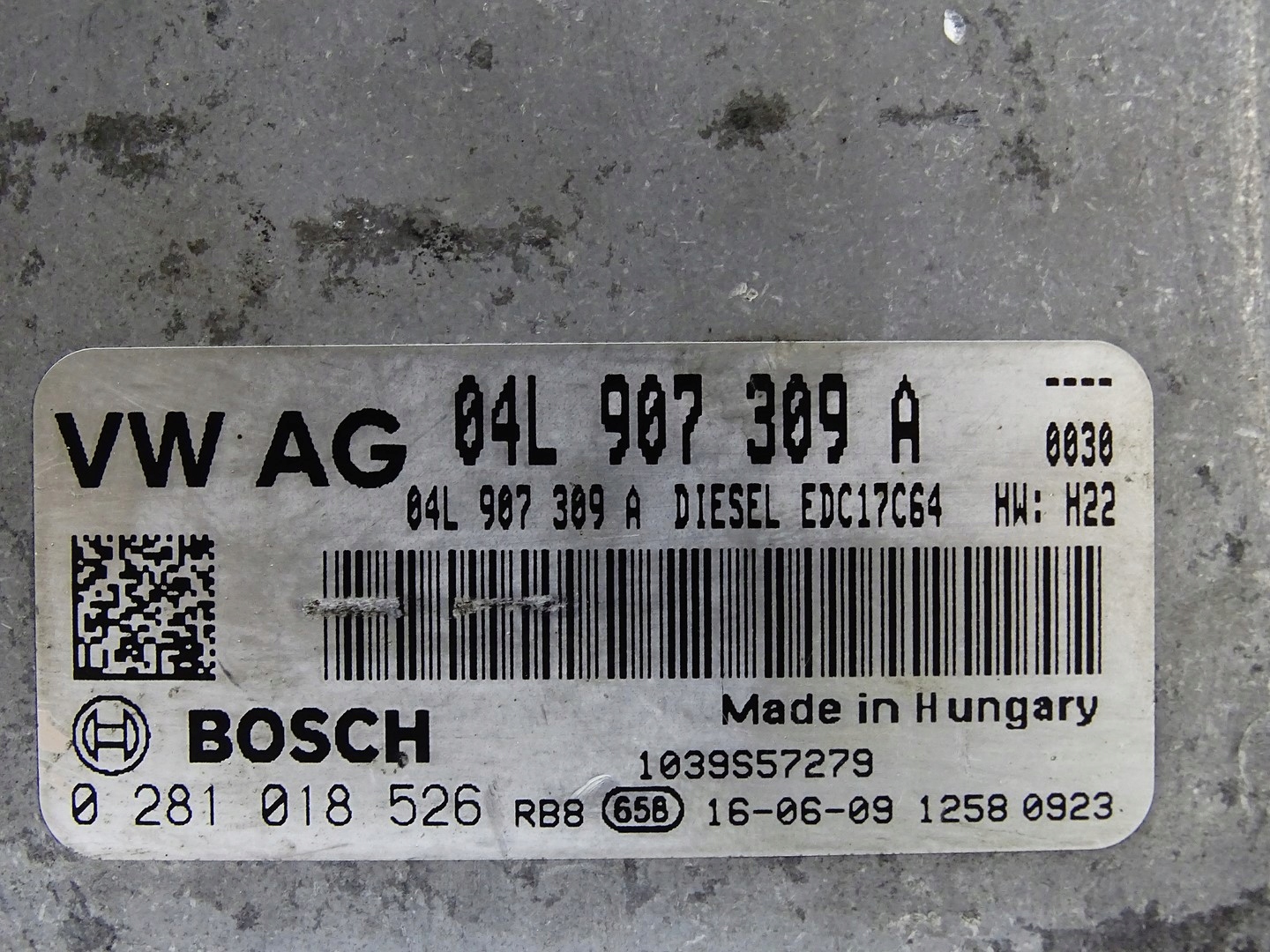 computer Centralina Motore AUDI TT 8S 14- 2.0 TDI 04L906021ED