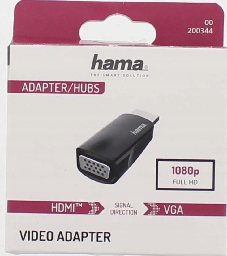 HDMI-Adapter to VGA, Full-HD 1080p Złącza gniazdo DVI - wtyk HDMI