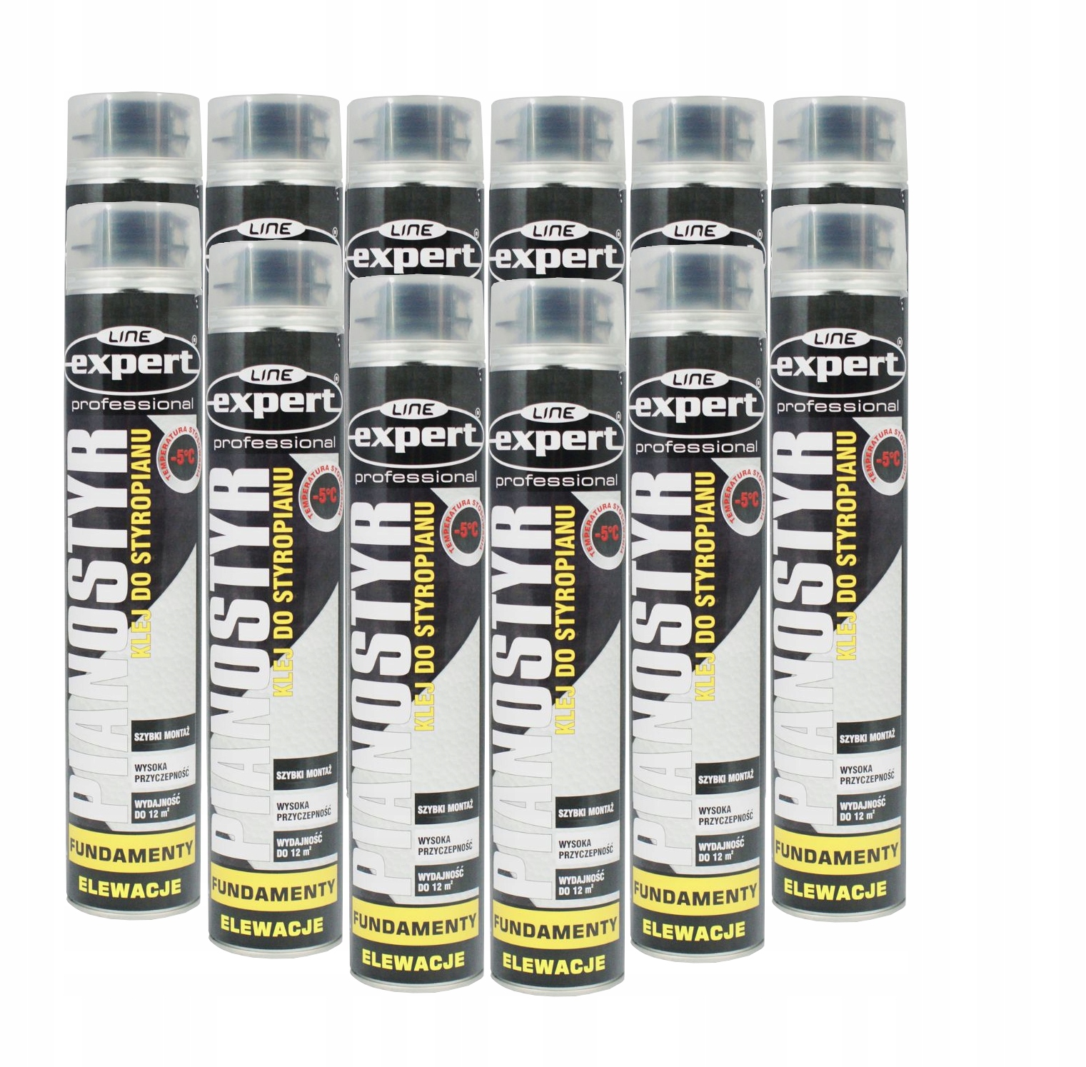 Klej Do Styropianu W Piance Piana Xps Eps 750ML Zestaw 12 Szt