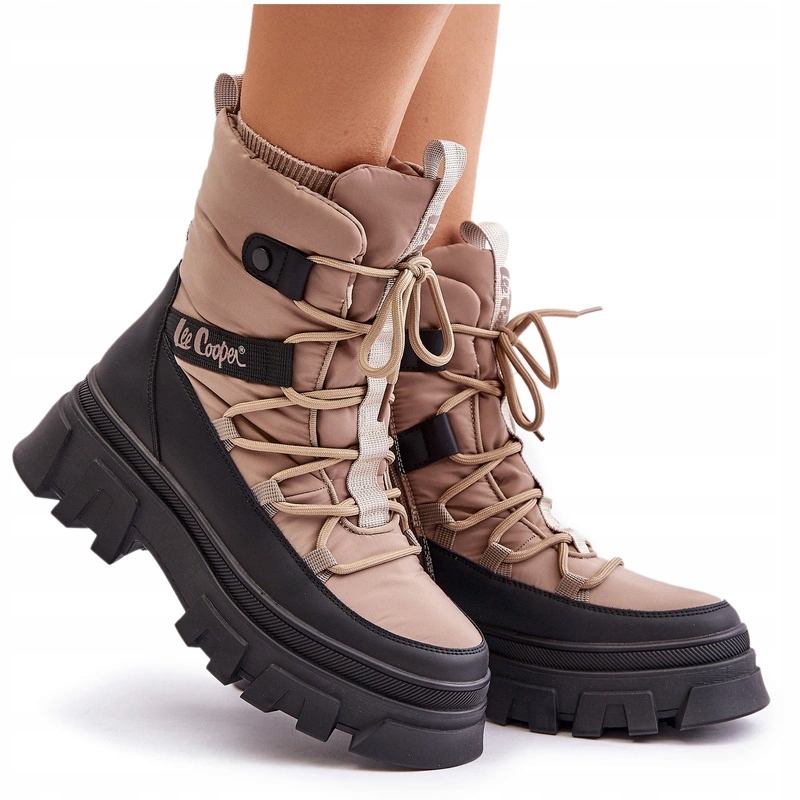 Dámské Zateplené Sněhule Na Zip Lee Cooper LCJ-24-47-3143 Béžové 40